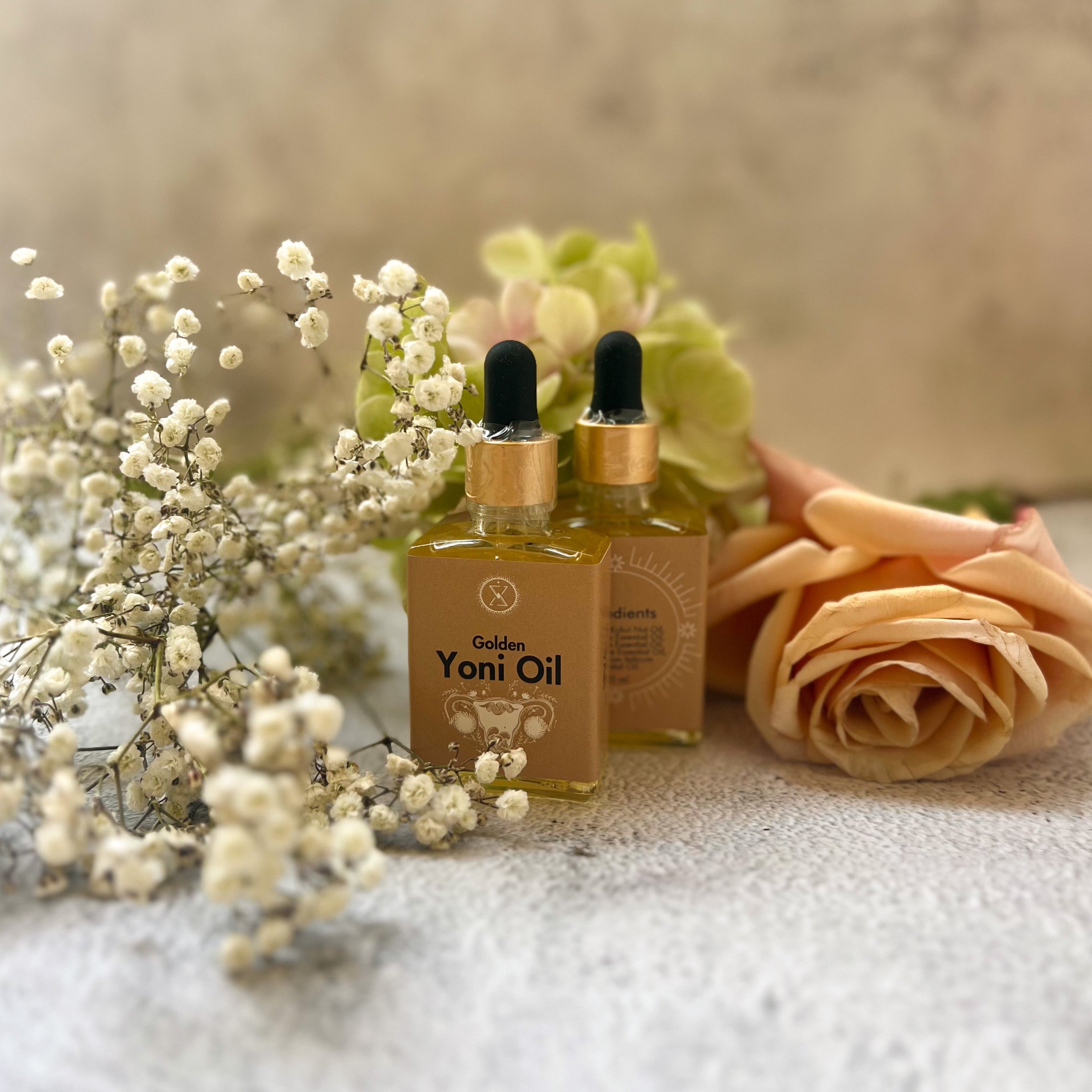 SEVA's Yoni Oil is a blend of natural oils used for vaginal self care