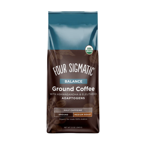 Organic Balance Ground Adaptogen Coffee with Ashwagandha and Eleuthero