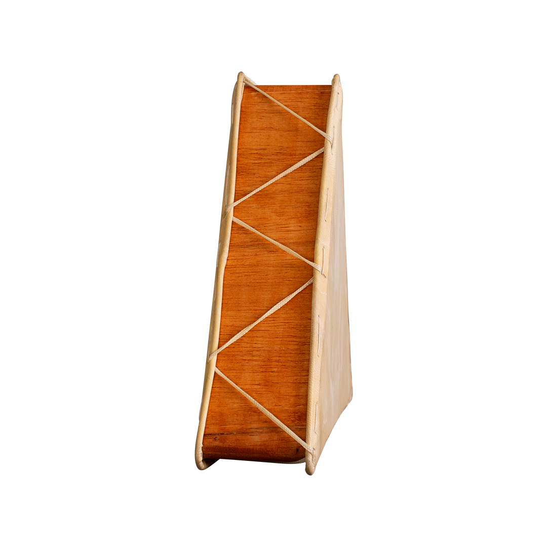 Peruvian Triangular Two-Sided Hand Drum